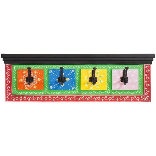  Vješalica za kapute Crna 80 x 25 x 2 cm Čvrsto drvo manga Cene