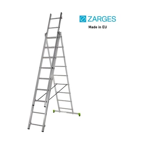 Zarges trodelne aluminijumske merdevine 3x9 - 5,4m Slike
