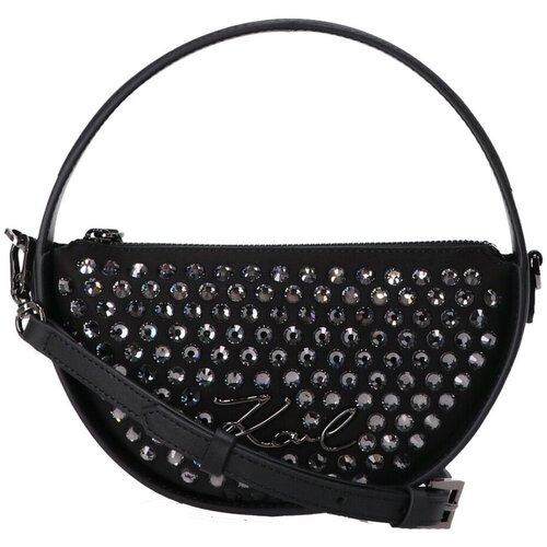 Karl Lagerfeld Ročne torbice K SIGNATURE SP ROUND BAG EMB Črna Slike