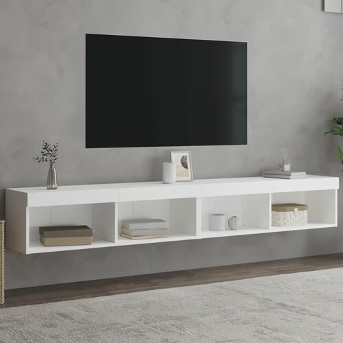 TV ormarići s LED svjetlima 2 kom bijeli 100x30x30 cm Cijene