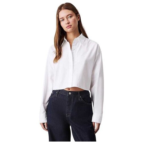 Calvin Klein cropped fit ženska košulja CKJ20J225079-YAF Cene