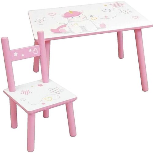 Funhouse Jedilni&scaron;ke garniture Ensemble table et chaises Licorne Rose pour enfant Rožnata Cene