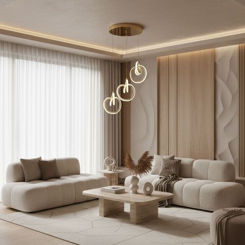 Toolight Viseća LED svjetiljka LHJ093-3CP GOLD Slike