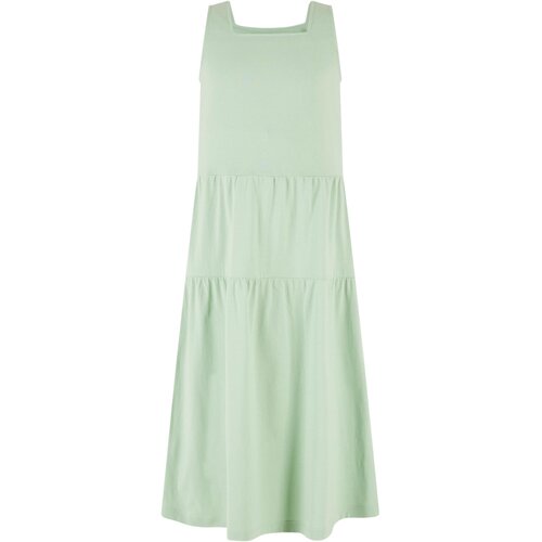 Urban Classics Kids Girls&amp;#039; 7/8 Length Valance Summer Dress - Green Slike