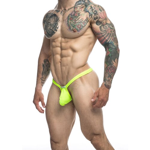 Justin+Simon Bulge Thong Neon Green M Slike