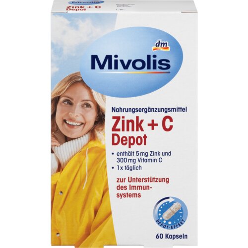 Mivolis Cink + vitamin C depo kapsule 38 g Cene
