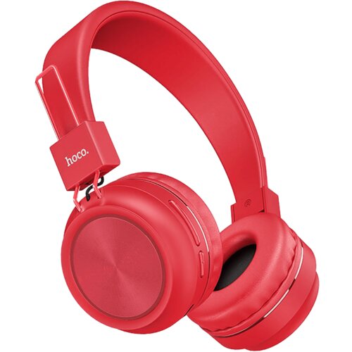 Hoco. Slu&amp;scaron;alice bežične/žične, Bluetooth, 8h rada, mikrofon - W25 Promise Crvene Slike