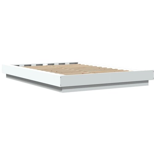 Okvir za krevet bijela 140x190 cm konstruirano drvo Slike