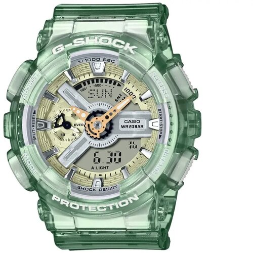 Casio Ženski g shock zeleni analogno digitalni sportski ručni sat sa zelenim kaišem ( gma-s110gs-3aer ) Slike