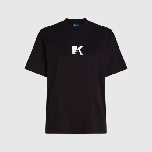 Karl Lagerfeld Majice s kratkimi rokavi KLJ SLIM SS K LOGO TEE Črna Cene
