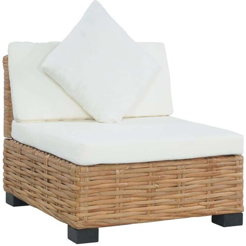 Brez sofa bez naslona za ruke s jastucima od prirodnog ratana Cene