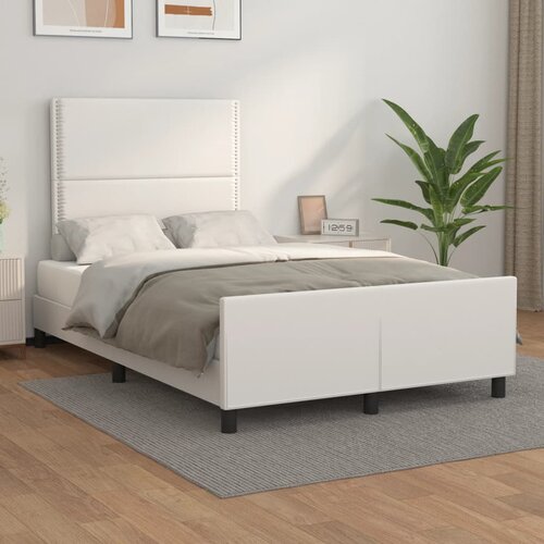  Okvir za krevet s uzglavljem bijeli 120x200 cm od umjetne kože Cene