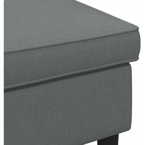  Stolica za noge Tamnosiva 55 x 35 x 41 cm Tkanina Slike