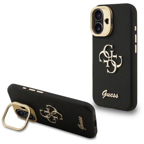 Guess Cam Stand GUHCP16SPCS4GSK ovitek za iPhone 16 s stojalom - črn Cene
