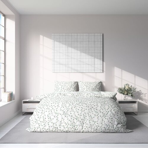 ESSENZA SLEEP 1630859 POSTELJINA ADELA 200X200 CM NOVO ZELENO CVIJEĆE Cijene