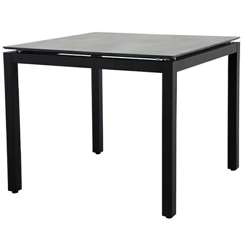 SUNFUN melina vrtni stol (d x š x v: 90 x 90 x 74 cm, visokotlačno prešani laminat (hpl), crne boje)