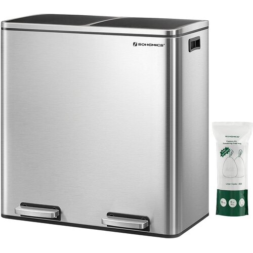 Songmics ko&scaron; za ločevanje odpadkov 2x30L, LTB60NL Cene