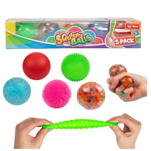 Magaza FUN Set Squeeze anti stres loptice 7 cm 5 kom Cene