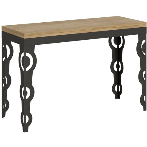 Itamoby   Karamay Double (120x45/90 cm) - hrast, barva nog: antracit - preklopna jedilna miza, (20842692) Cene