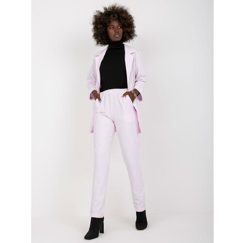 Fashion Hunters Light purple two-piece elegant set with trousers Slike