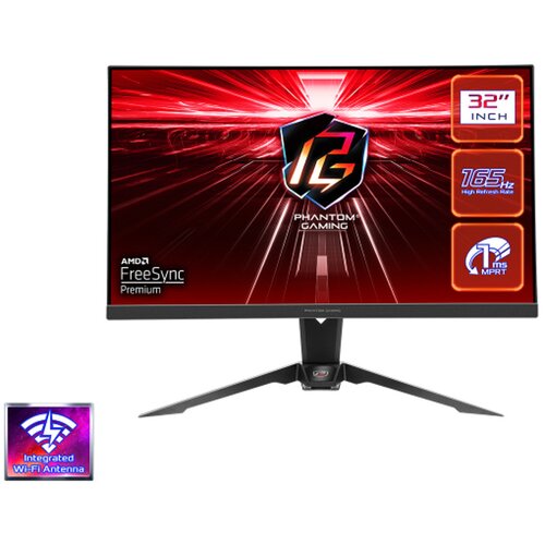AsRock MONITOR PG32QF2B 31,5&amp;Prime; FLAT GAMING QHD 165Hz 1ms Slike