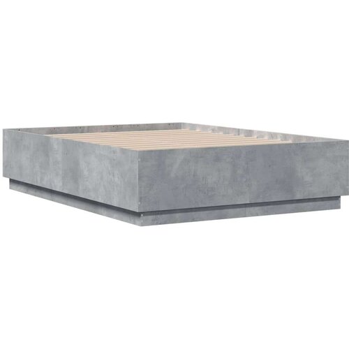 VidaXL Okvir kreveta boja betona 120x190 cm od konstruiranog drva Slike