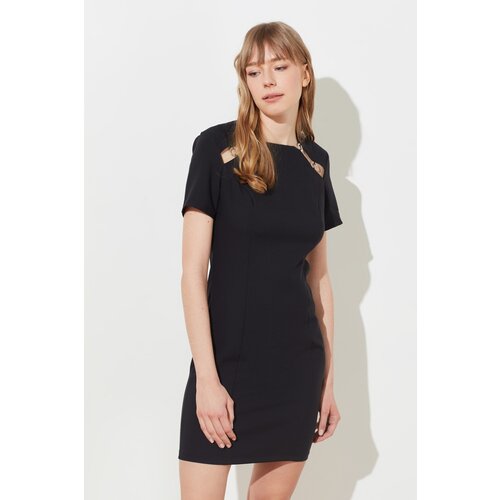 Trendyol Black Cut Out Detailed Dress Slike