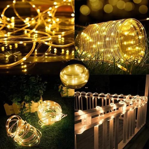  LED svetleće crevo žuta boja 20m Slike