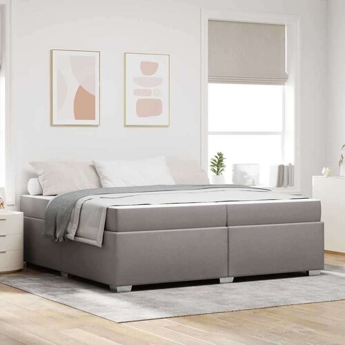  Konstrukcija postelje z vzmetnico Taupe 200 x 200 cm blago, (5000126004) Cene