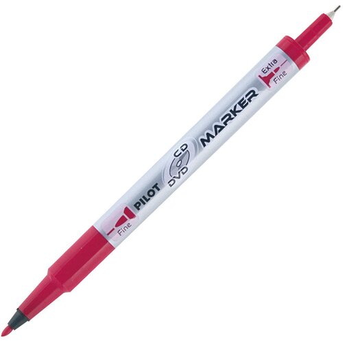 Marker za cd/dvd permanentni obojestranski 0,4-0,7mm twin pilot sca-tmcd-r rdeč Slike
