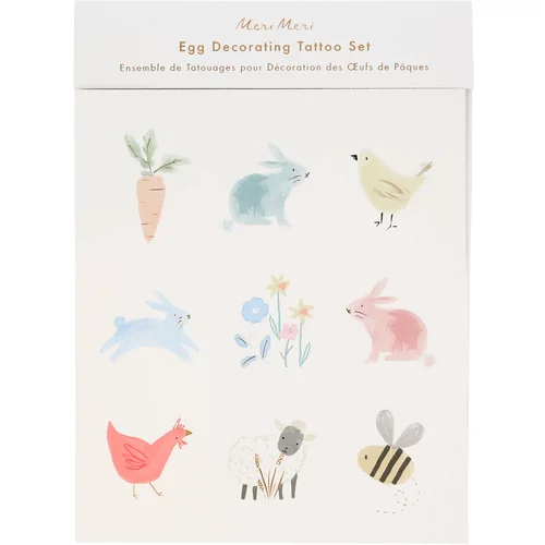 Meri Meri tatuji za dekoracijo velikonočnih jajčk spring bunny