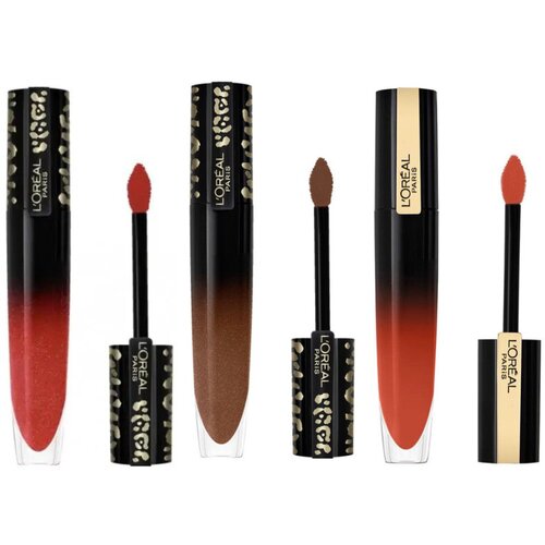 L'oréal Šminke Set aus 3 flüssigen Lippenstiften Laqué Signature - 319 Cene