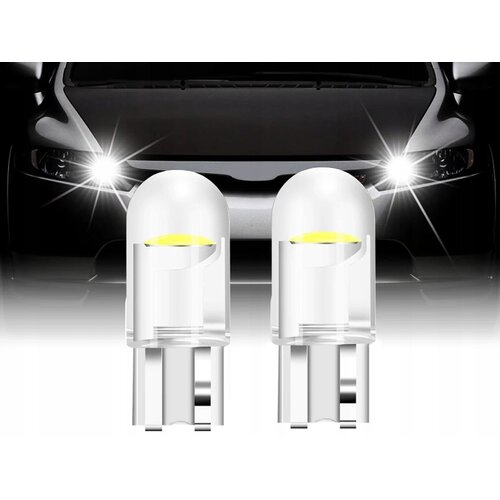  Auto 12v zamjenska led cob žarulja t10 w5w 2 komada 6500k Slike