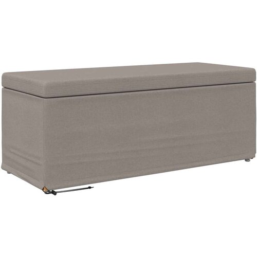  Stolica Sivo-smeđa 101 x 41 x 40 cm Tkanina i konstruirano drvo - Sivo-smeđa 100 cm tkanina Slike