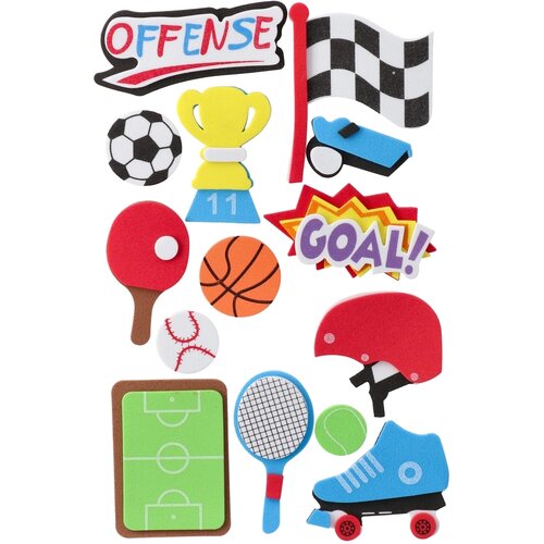 Junior Crafty shapes, kraft dekoracija, stiker, sport, miks Cene
