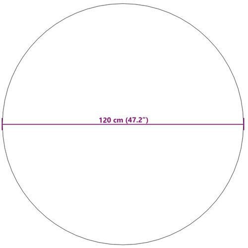  Tepisi za područja Kružni Krema &amp;Oslash; 120 CM Slike