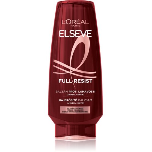 L&amp;acute;Or&amp;eacute;al Paris Elseve Full Resist Aminexil Strengthening Balm nega za lase &amp;scaron;ibki in oslabljeni lasje po&amp;scaron;kodovani lasje 300 ml za ženske Slike