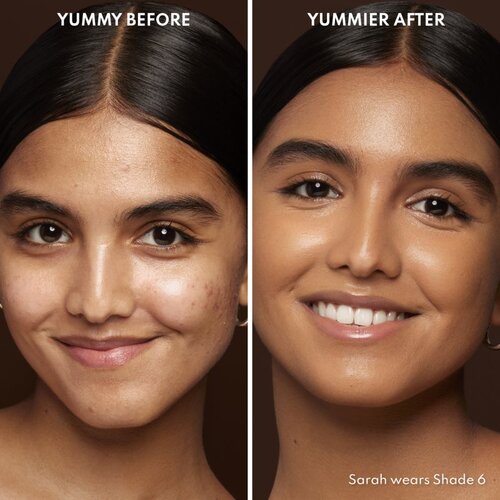 Danessa Myricks Beauty Yummy Skin Blurring Balm Powder kompaktni kremasti puder odtenek 6 - Tan With Neutral Undertones 18 g Slike
