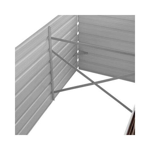 VidaXL Povi&amp;scaron;ena vrtna gredica smeđa 240 x 80 x 77 cm pocinčani čelik Slike