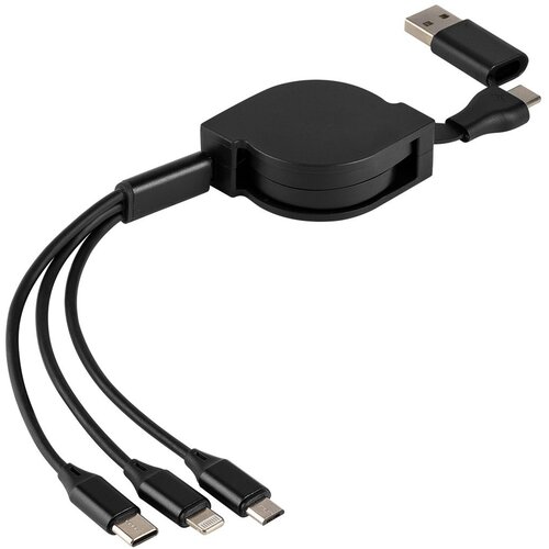 Meixi Uvlačivi USB kabl FLASH 6u1 60W &ndash; automatsko uvlačenje/ 3 izlaza/ PD/ crni Cene
