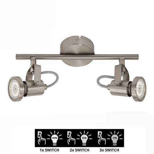 BRILONER 2712-022 - LED prigu&scaron;iva spot svetiljka SEMPLICE 2xGU10/5W/230V Cene