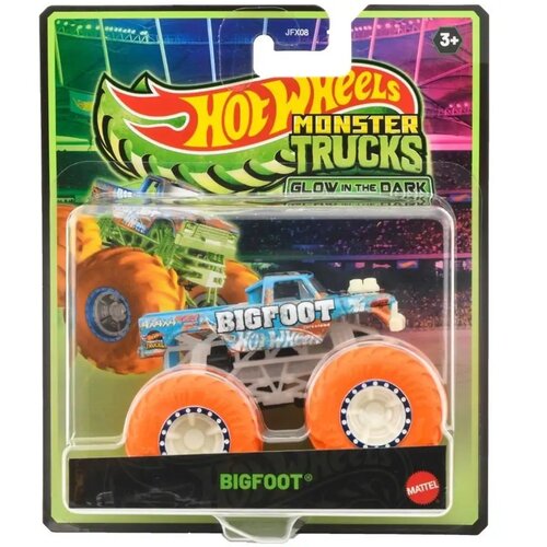 Mattel Hot Wheels Monster Trucks Bigfoot avtomobilček, ki sveti v temi, 1/64 - Slike
