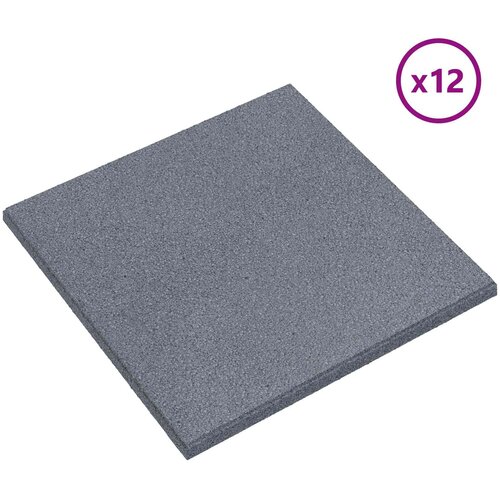  Ploče za za&amp;scaron;titu od padova 12 pcs Siva 50 x 50 cm Guma Slike