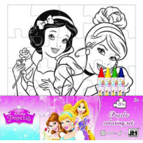 Princess Puzzle za bojenje 20 dijelova Slike