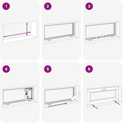  Unutarnja boja prozora u podrumu bijela RISOR 75 x 40 cm - Bijela 75 x 40 cm s trostrukim staklenjem Slike