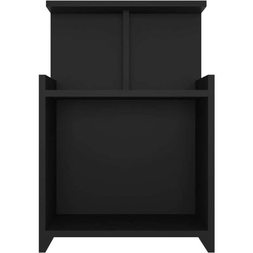  Noćni ormarići 2 kom crni 40 x 35 x 60 cm od iverice Slike