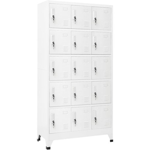 vidaXL omara s ključavnico svetlo siva 90x40x180 cm jeklo Cene