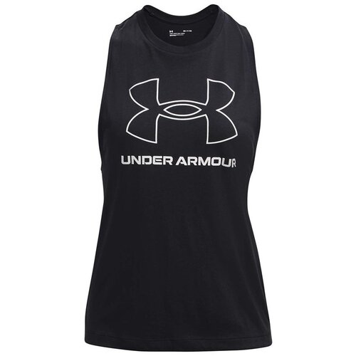 Under Armour Majice s kratkimi rokavi Logo Tank Črna Slike