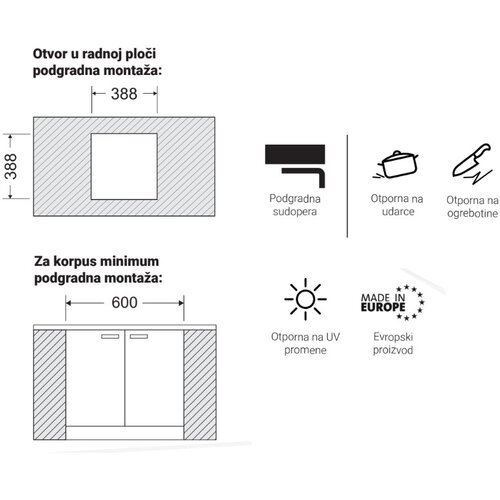 GL sudopera bari crna 1K 440x440x220MM Slike