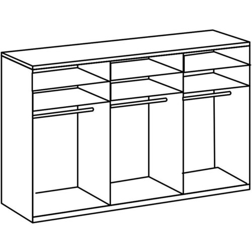 MID.YOU OMARA Z DRSNIMI VRATI, bela, barve hrasta, barve aluminija Slike